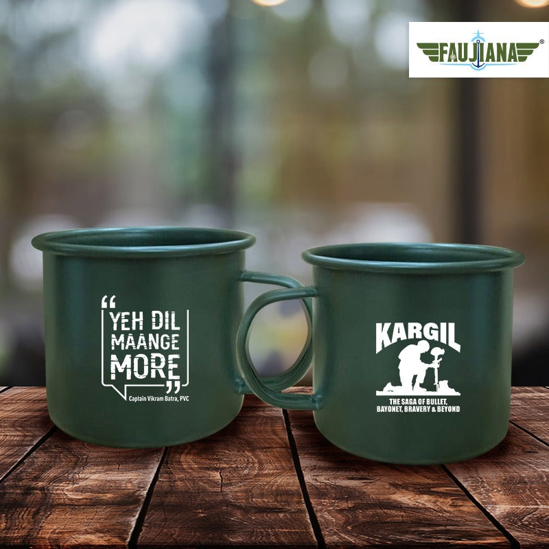 Captain Vikram Batra - Olive Enamel Mug
