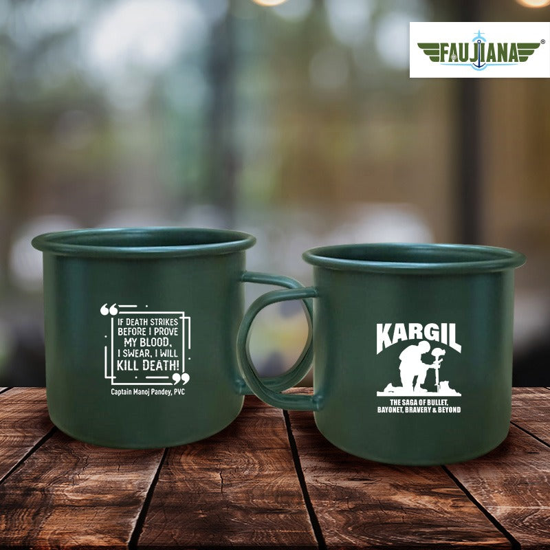 Captain Manoj Pandey - Olive Enamel Mug